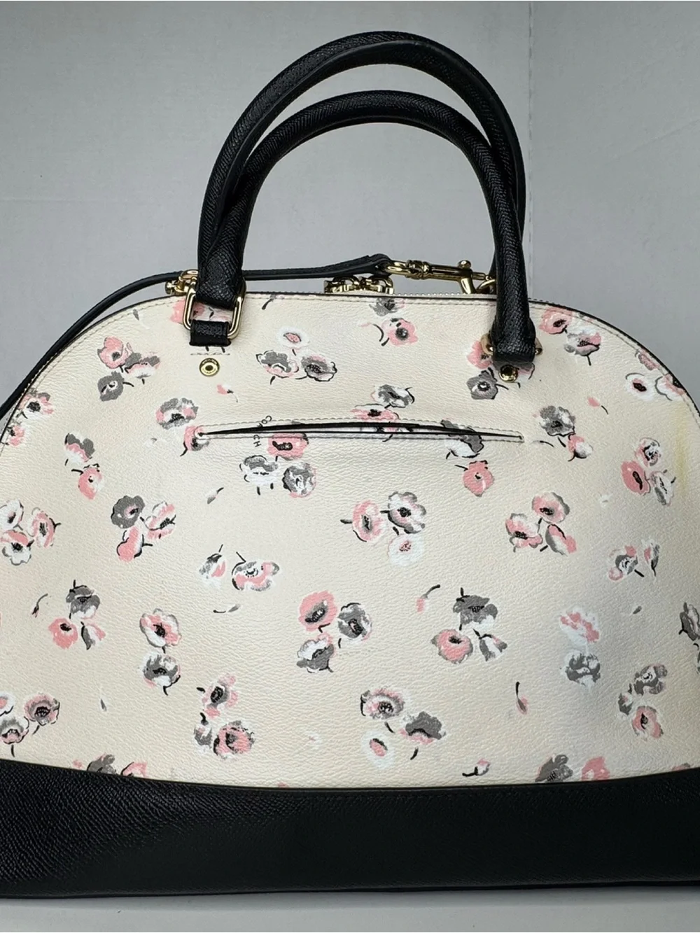 Coach Sierra Wildflower Floral Dome Satchel Shoulder Bag F37430 & Wallet